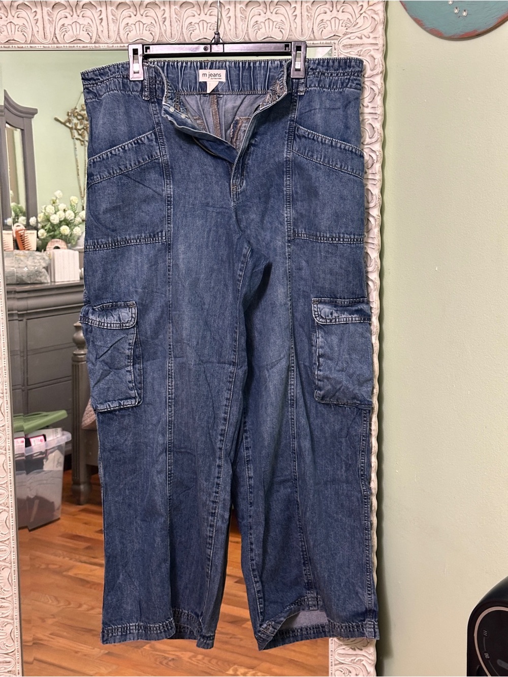 Maurice’s Blue Denim Cargo Jeans | Women’s 16 Regular